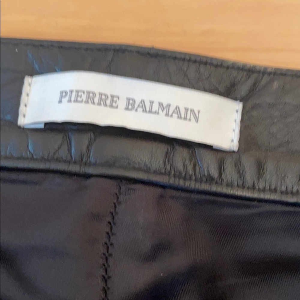Pierre Balmain Leather pants